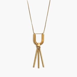Madewell Curvelink Adjustable Pendant Necklace